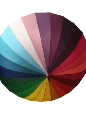 Normadia Renkli 24 Telli Otomatik Katlanabilir Şemsiye, Şık ve Pratik Kullanım