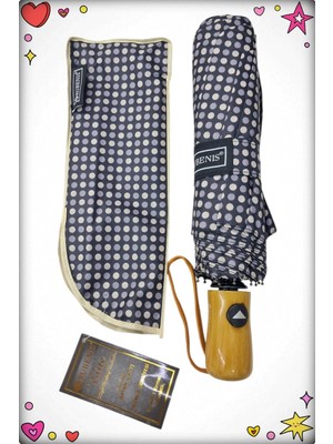 Rubenis 10 Telli, 3 Kırmalı, Su Tutmaz, Hafif ve Güçlü Modern Tasarımlı Şemsiye