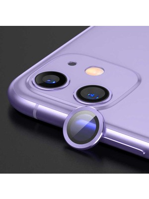Büşra Ayhan iPhone 11 Uyumlu Bsay Cl-07 Kamera Lens Koruyucu-Mor