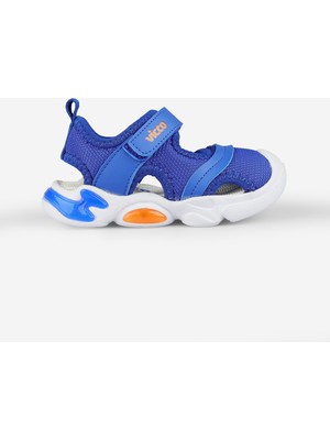 Vicco Soft Işıklı Erkek Bebek Saks Mavi Sandalet