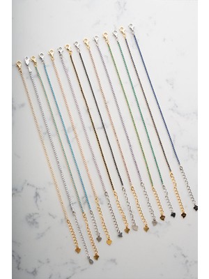 Two Arts Kadın Zirkon Doğum Taşlı Lacivert Su Yolu Bileklik