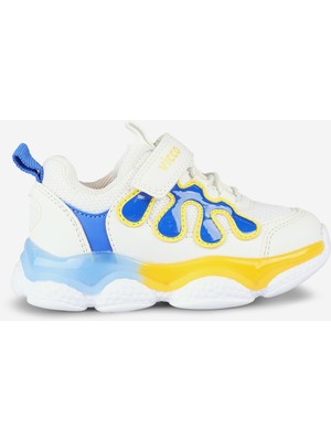Vicco Gora Işıklı Erkek Bebek Beyaz/saks Mavi Spor Ayakkabı