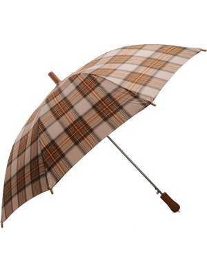 Normadia Şemsiye Ekose Bej, Şık ve Hafif Koruma, Günlük Kullanım Için Mükemmel