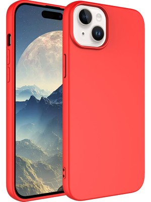 Büşra Ayhan iPhone 15 Plus Uyumlu Bsay Lsr Laaakan Kapak-Kırmızı