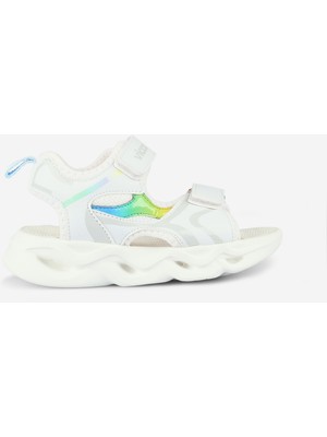 Vicco Lena Işıklı Erkek Okul Öncesi Beyaz/saks Mavi Sandalet