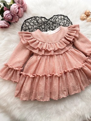 Aysskids Leıla  Bayramlık Kız Çocuk Doğum Günü ve Parti Elbisesi