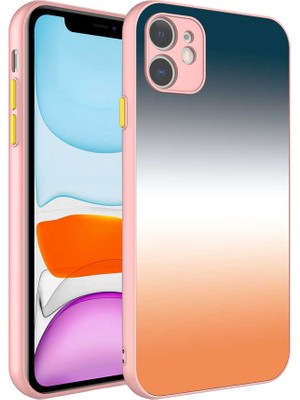 Büşra Ayhan iPhone 11 Kılıf Kamera Korumalı Renkli Temperli Bsay X-Cam KAPAK-NO12
