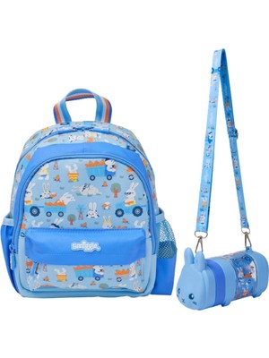 Smiggle Smıggle Teeny Tavşan Desenli Kreş Boy Okul Çanta Suluk Set