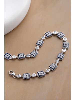 Two Arts Kadın 925 Ayar Gümüş Kalp Motifli Charm Bileklik | Hediye Kutusunda