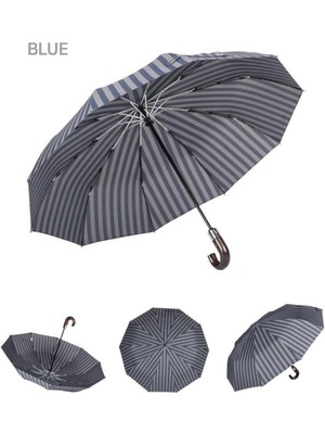 Normadia Şemsiye, 10 Telli, Tam Otomatik, Ahşap Sap, Dayanıklı ve Şık Tasarım