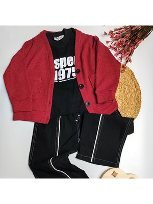 Moda Rüyası Gofre Hırkalı 3’lü Erkek Çocuk Alt Üst Takım – 5-12 Yaş