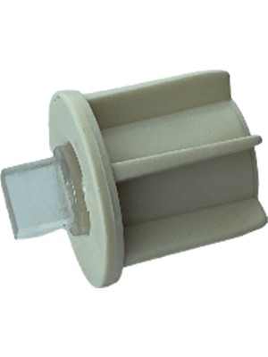 MorPerde 28’lik Kare Şeffaf Pimli Krem Boru Sonu Tıpası