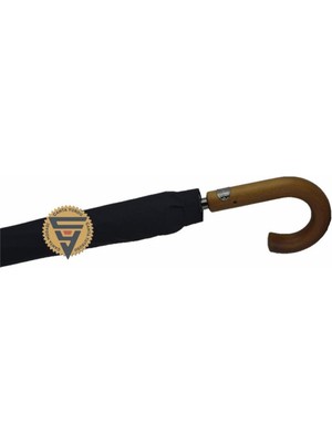 Normadia Şemsiye Siyah 16 Telli Protokol Vale Baston Hafif ve Dayanıklı