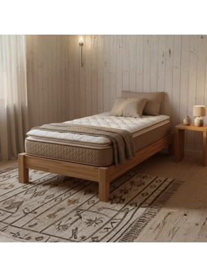 Argimo Mocha Tek Kişilik Pedli Paket Yaylı Yatak 30  cm