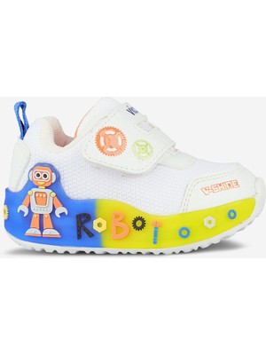 Vicco Feti Işıklı Erkek Bebek Beyaz Günlük Ayakkabı