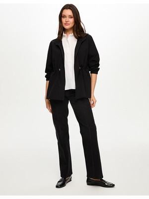 Faik Sönmez Kapüşonlu Beli Tünelli Astarsız Trençkot S26TNC008