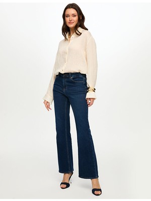 Faik Sönmez Flare Paça Jean Pantolon S26JPN002