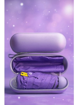 Normadia Mor Renkli Mini Kapsül Şemsiye, Hafif ve Şık Taşıma Şemsiye