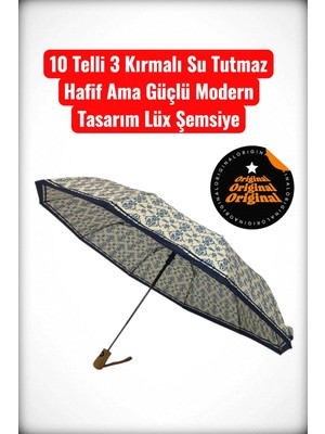 Rubenis 10 Telli Hafif Modern Su Tutmaz Lüx Şemsiye