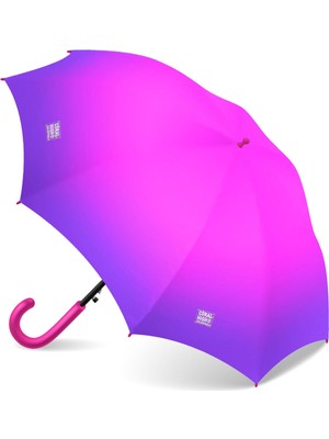 Normadia Renkli Çocuk Şemsiyesi, Pembe Mor Geçişli, Eğlenceli ve Şık Tasarım