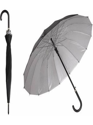 Normadia Rüzgarda Ters Dönmeyen 80 cm Siyah Şemsiye, Dayanıklı ve Şık Tasarım