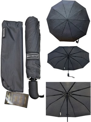 Rubenis Şık ve Dayanıklı 10 Telli Otomatik Açılır Yağmur Şemsiyesi