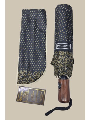 Rubenis 10 Telli 3 Kırmalı Hafif ve Güçlü Modern Tasarım Şemsiye