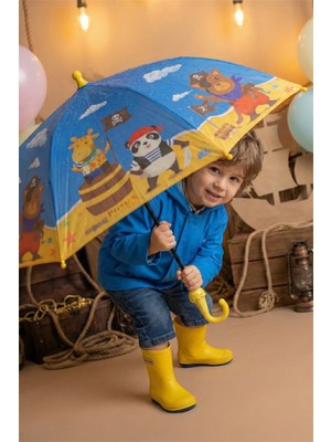 Normadia Bardaklı Dondurma Külahlı Otomatik Mekanizma Çocuk Şemsiyesi