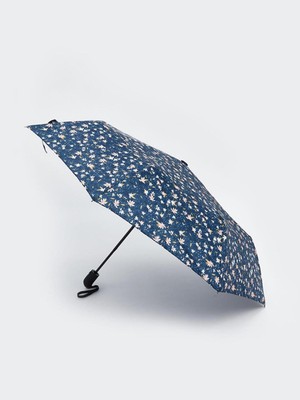 Normadia Renkli Çiçek Desenli Otomatik Şemsiye, Hafif ve Şık Tasarım