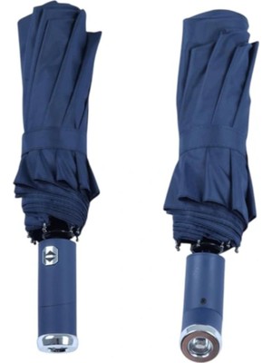 Normadia Şeffaf Mavi El Fenerli Şemsiye, Şık ve Kullanışlı Tasarım