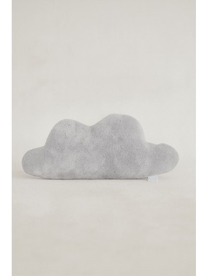 Barine Bulut Şeklinde Peluş Kırlent Açık Gri