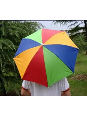 Normadia Renkli Lastikli Plaj Kafa Şapkası Güneşten Koruma ve Şemsiye Fonksiyonu