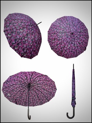 Rubenis Şık 16 Telli Otomatik Baston Şemsiye, Dayanıklı ve Kullanışlı Tasarım