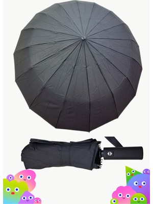 Normadia Çift Destekli Süper Ultra Premium 16 Telli Otomatik Rüzgar Korumalı Şemsiye