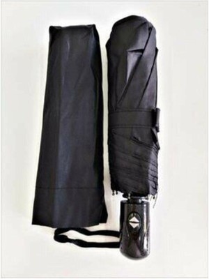 Normadia Siyah Unisex 8 Telli Rüzgarda Güçlü Şemsiye