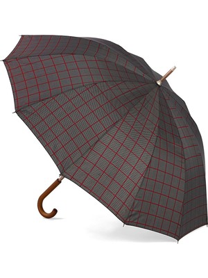 Normadia Çizgi Desenli 12 Fiber Telli Şemsiye, Şık ve Hafif Koruma