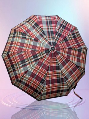 Rubenis Rüzgarlı Hava Dayanıklı Otomatik 10 Telli Fiber Gövde Şemsiye