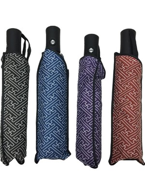 Normadia Tam Otomatik Çanta Boy Şemsiye, 8 Telli Rüzgarda Dayanıklı Tasarım