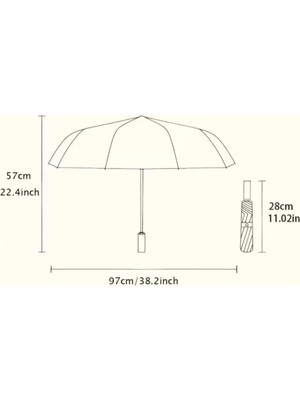 Normadia Renkli Çiçek ve Kedi Tasarımlı Otomatik Şemsiye, Şık ve Pratik Kullanım