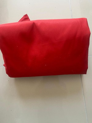 Normadia Kırmızı Pazarcı Şemsiye Kumaşı Bezi, Kılıf Hediye, Su Geçirmez Kumaş