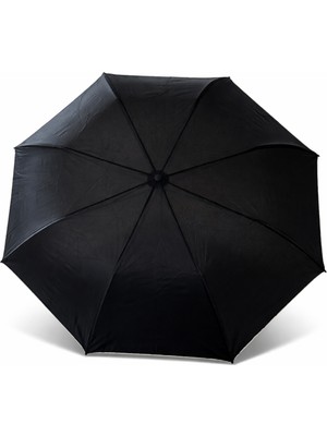 Normadia Ultra Geniş Siyah Fiber Telli Otomatik Şemsiye 120CM