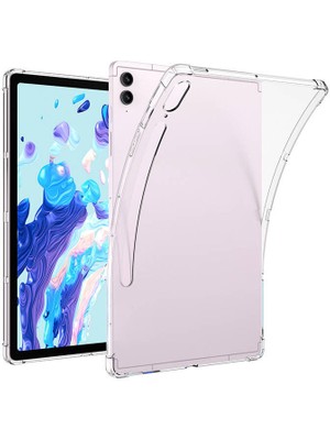 Büşra Ayhan Galaxy Tab S9 Ultra Kılıf  Uyumlu Bsay Tablet Nitro Anti Shock Silikon Kapak-Renksiz