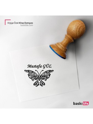 Baskı Life Kişiye Özel Kitap Damgası Kitap Mührü Kaşe Kitap Mühür Özel Damga 297