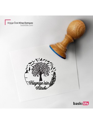 Baskı Life Kişiye Özel Kitap Damgası Kitap Mührü Kaşe Kitap Mühür Özel Damga 59