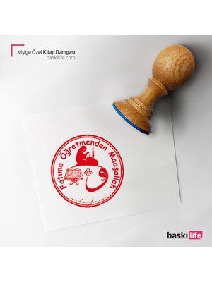 Baskı Life Kişiye Özel Kitap Damgası Kitap Mührü Kaşe Kitap Mühür Özel Damga 275