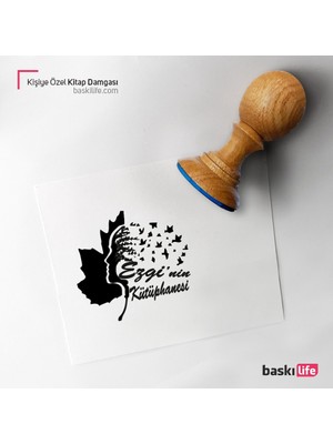Baskı Life Kişiye Özel Kitap Damgası Kitap Mührü Kaşe Kitap Mühür Özel Damga 57