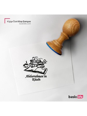 Baskı Life Kişiye Özel Kitap Damgası Kitap Mührü Kaşe Kitap Mühür Özel Damga 304