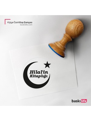 Baskı Life Kişiye Özel Kitap Damgası Kitap Mührü Kaşe Kitap Mühür Özel Damga 47