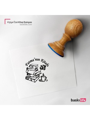 Baskı Life Kişiye Özel Kitap Damgası Kitap Mührü Kaşe Kitap Mühür Özel Damga 291