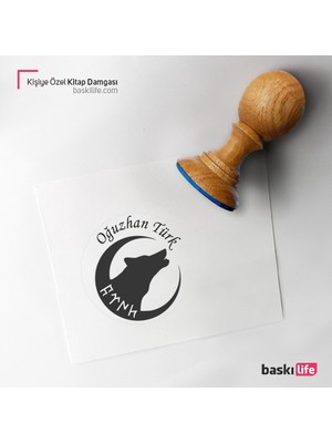 Baskı Life Kişiye Özel Kitap Damgası Kitap Mührü Kaşe Kitap Mühür Özel Damga 328